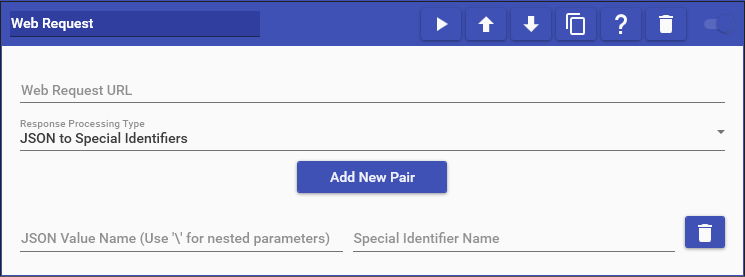 Web Request JSON to Special Identifiers
